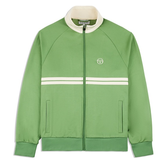 Sergio Tacchini DALLAS TRACK JACKET ARCHIVIO- JADE GREEN/ PEARL IVORY & Pant set - Picture 4 of 14